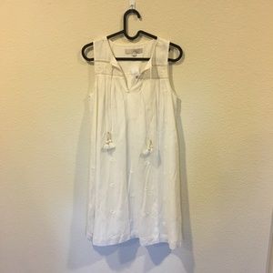 LOFT Dresses - NWT LOFT sleeveless white tassel dress LOFT Dresses - NWT LOFT sleeveless white tassel dress